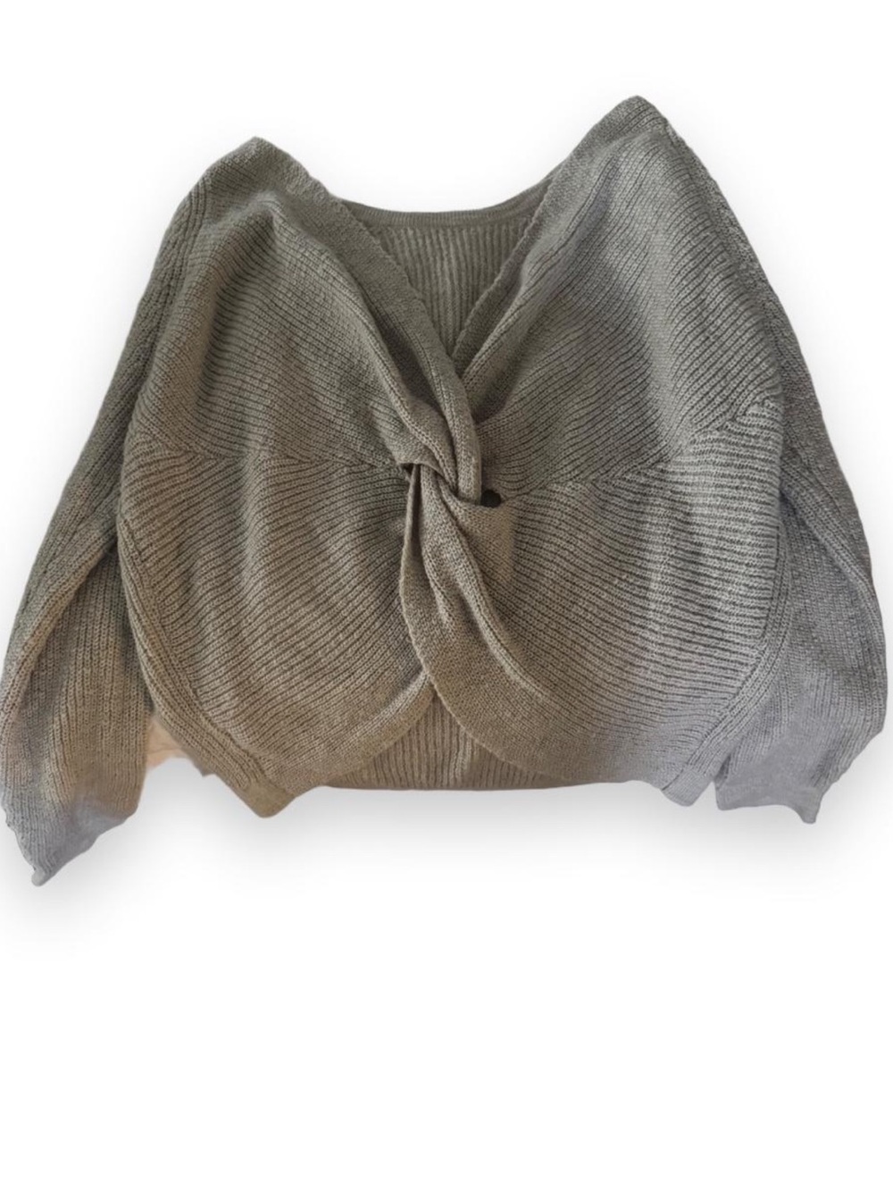 aerie Twist Sweater - Gray